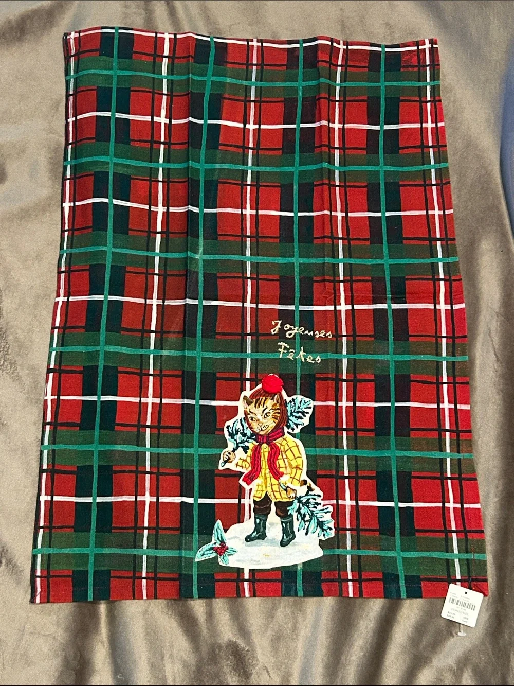Anthropologie Nathalie Lete Holiday Dish Towel